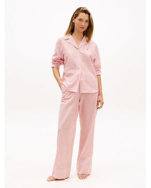 Tommy Hilfiger Essential Seersucker Pyjama Bottoms - Pink