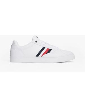 Tommy Hilfiger Icon Signature Tape Court Trainers - White