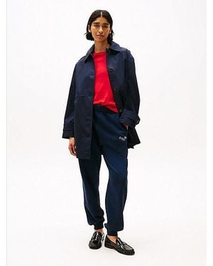 Tommy Hilfiger Parka Con Capucha Y Tira En Los Puños - Azul