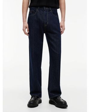 Tommy Hilfiger Otis Regular Straight Jeans With Linen - Blue