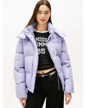 Tommy Hilfiger Shiny Quilted Down Alaska Puffer Jacket - Blue