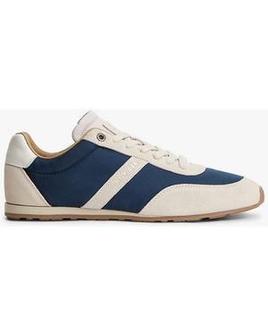 Tommy Hilfiger Textile Low Profile Trainers - Blue