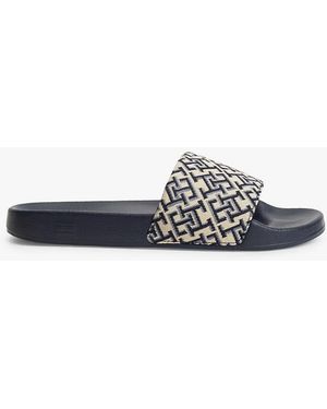 Tommy Hilfiger Th Monogram Pool Slides - White