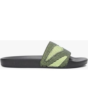 Tommy Hilfiger Jacquard Strap Slides - Green