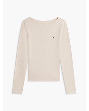 Tommy Hilfiger Essential Flannel Long Sleeve Pyjama Set - White