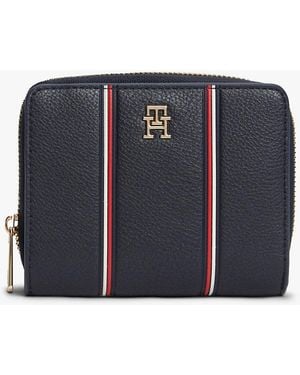 Tommy Hilfiger Hilfiger Icon Signature Zip-Around Wallet - Blue