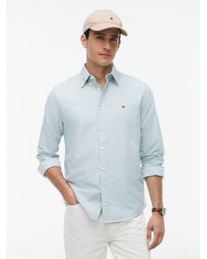 Tommy Hilfiger Regular Fit Button-Down Oxford Shirt - Blue