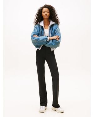 Tommy Hilfiger Logo Slim Kick Flare Leggings - Blue