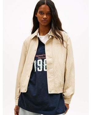 Tommy Hilfiger Tommy Badge Water Repellent Coach Jacket - Blue