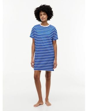 Tommy Hilfiger Essential Stripe Relaxed T-Shirt Nightdress - Blue