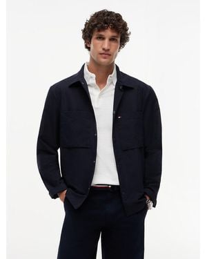 Tommy Hilfiger Performance Relaxed Fit Air Dot Shirt - Blue