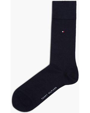 Tommy Hilfiger 1-pack Flag Embroidery Socks With Cashmere - Blue