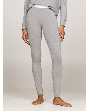 Tommy Hilfiger Hilfiger Monotype legging Met Logotailleband - Grijs