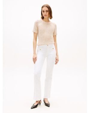 Tommy Hilfiger Mid Rise Bootcut Jeans - White