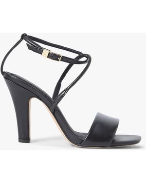 Tommy Hilfiger Leather Open Toe High Heels - White