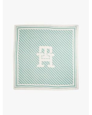 Tommy Hilfiger Pañuelo Cuadrado De Lino - Azul