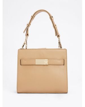 Tommy Hilfiger Heritage Stud Satchel - Natural