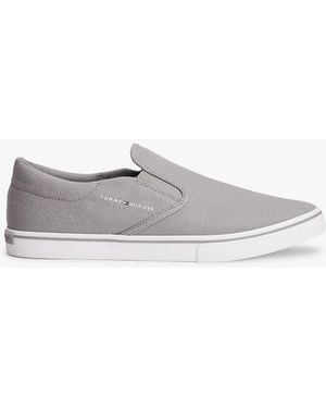 Tommy Hilfiger Canvas Slip-On Trainers - White