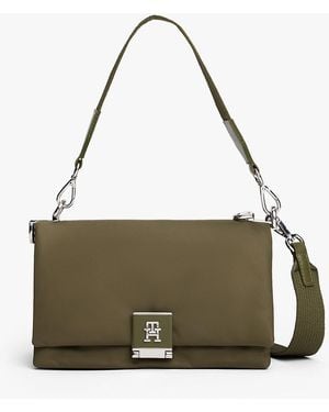 Tommy Hilfiger Borsa Con Tracolla E Manico Rimovibili - Grigio