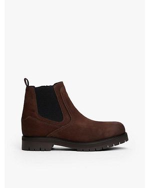 Tommy Hilfiger Chelsea-Boot Aus Leder Mit Rutschhemmender Sohle - Braun