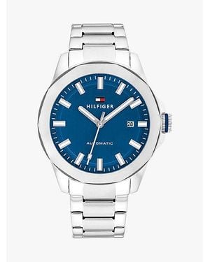 Tommy Hilfiger Edelstahl-Armbanduhr Mit Blauem Zifferblatt