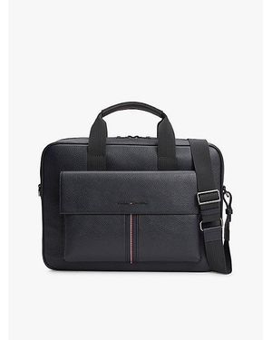 Tommy Hilfiger Maletín Para Portátil Con Bolsillo De Solapa - Negro