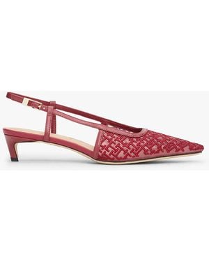 Tommy Hilfiger Scarpe Aperte Sul Retro Con Monogramma Th - Rosa