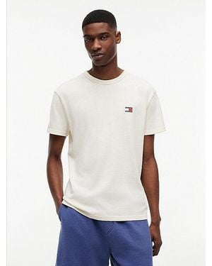 Tommy Hilfiger Tommy Badge T-Shirt Mit Rundhalsausschnitt - Weiß