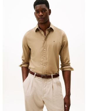 Tommy Hilfiger Th Flex Regular Fit Flannel Shirt - Natural