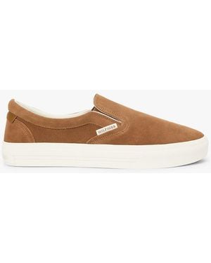 Tommy Hilfiger Suede Slip-On Cupsole Trainers - White