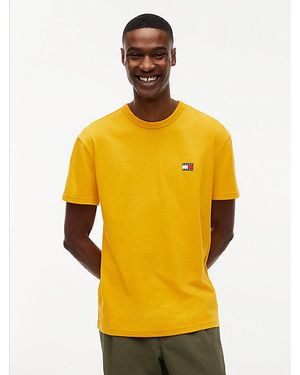 Tommy Hilfiger Tommy Badge Jersey Crew Neck T-Shirt - Yellow