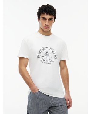 Tommy Hilfiger Crest Logo Peached Jersey T-Shirt - White