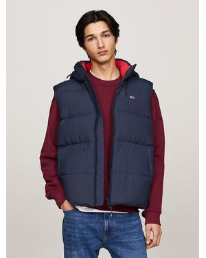 Pull Sans Manches En Maille A Monogramme Th Tommy Hilfiger pour homme en coloris Bleu Lyst