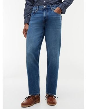 Tommy Hilfiger Whiskered Regular Tapered Leg Jeans - Blue