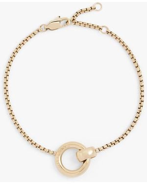 Tommy Hilfiger Bracelet À Breloque Circulaire Plaqué Or - Métallisé