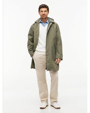 Tommy Hilfiger Waterproof Triple Layer Hooded Relaxed Mac Coat - Green