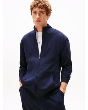 Tommy Hilfiger Sweat D'Intérieur Original Zippé À Logo - Bleu