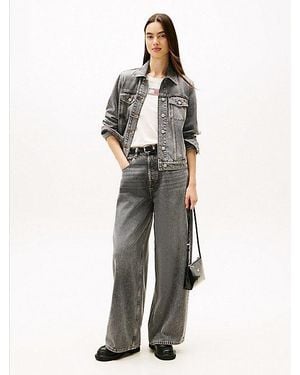 Tommy Hilfiger Vaqueros Holgados De Pernera Ancha Y Talle Medio - Multicolor