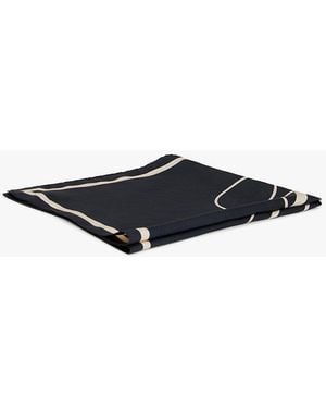 Tommy Hilfiger Pure Silk Logo Scarf - White