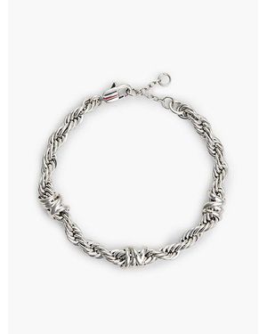 Tommy Hilfiger Pulsera De Cadena Tipo Cuerda En Acero Inoxidable - Blanco