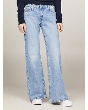 Tommy Hilfiger Vaqueros Sophie Acampanados De Talle Bajo - Azul