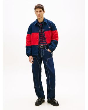 Tommy Hilfiger Jaimie Relaxed Straight Leg Carpenter Jeans - Red