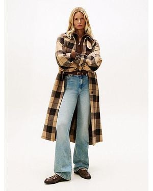Tommy Hilfiger Vaqueros Bootcut Desteñidos De Talle Medio - Blanco