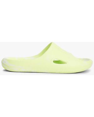 Tommy Hilfiger Embossed Fine Cleat Cutout Marbled Slides - Green