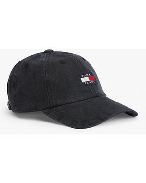 Tommy Hilfiger Heritage Logo Denim Baseball Cap - Black