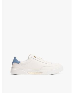 Tommy Hilfiger Zapatillas Con Adorno Dorado - Blanco
