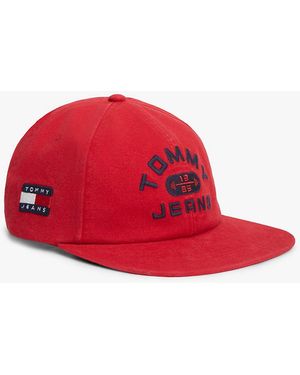 Tommy Hilfiger Gym Logo Embroidery Trucker Cap - Red