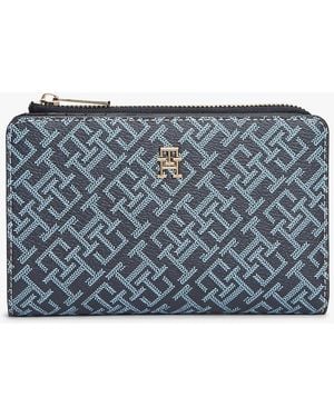 Tommy Hilfiger Hilfiger Icon Th Monoplay Bifold Wallet - Blue