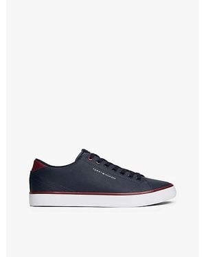 Tommy Hilfiger Zapatillas Deportivas De Piel Con Logo - Azul