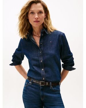 Tommy Hilfiger Regular Fit Denim Shirt - Blue